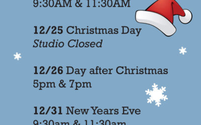 Modified Holiday Schedule is Here!
